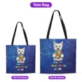 thumbnail image 5 of Autism Awareness West Highland White Terrier Accept Understand Love All Over Print 3D Canvas Tote Bag Westie Westy Dog Lover Reusable Handbag - 12003, 5 of 5