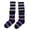 Purple, variant on Women Striped Long Thigh High Socks Boots Stockings Fancy Dress Tube Socks