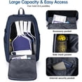 thumbnail image 2 of Pickleball Bag, Large Pickleball Backpack Holds 4 to 6 Paddles, Shoes Compartment & Wet/Dry Pocket (9 Pockets), Charge Port, 2 of 8