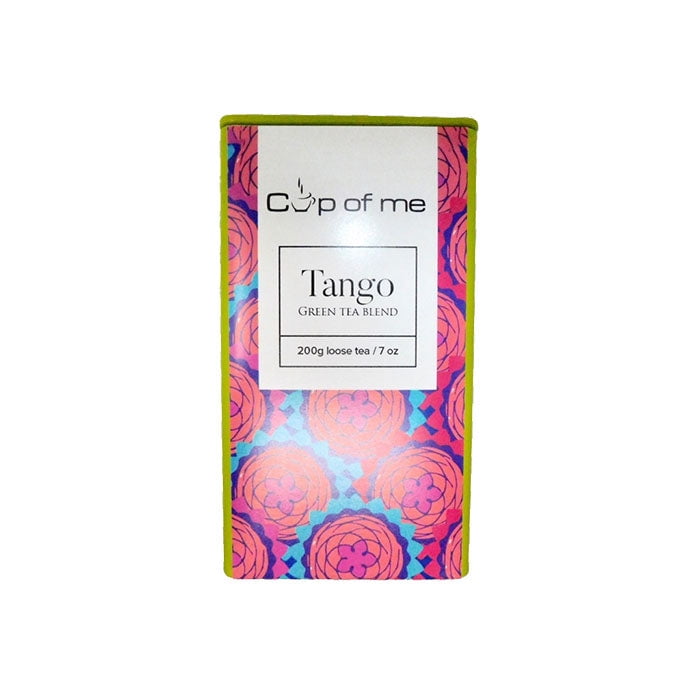 Cups of Me Green Tea, Tango Loose leaf Tea, Caffeinated Herbal Tea with Hibiscus, Blueberry 2.85 oz