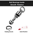 thumbnail image 4 of czcpp-High Strength Snap Swivels Saltwater Ball Bearing Fishing Swivels Freshwater Stainless Steel Split Rings Fishing Black Nickel 30lbs-156lbs, 4 of 4