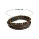 thumbnail image 3 of Pisexur Belleza Maquillaje Pulsera de cuentas de ojo de piedra volcánica natural, pulsera de salud, pulsera moldeadora, pulsera de ágata con cuerda de piel de vacapara mujeres y hombres, 3 of 7