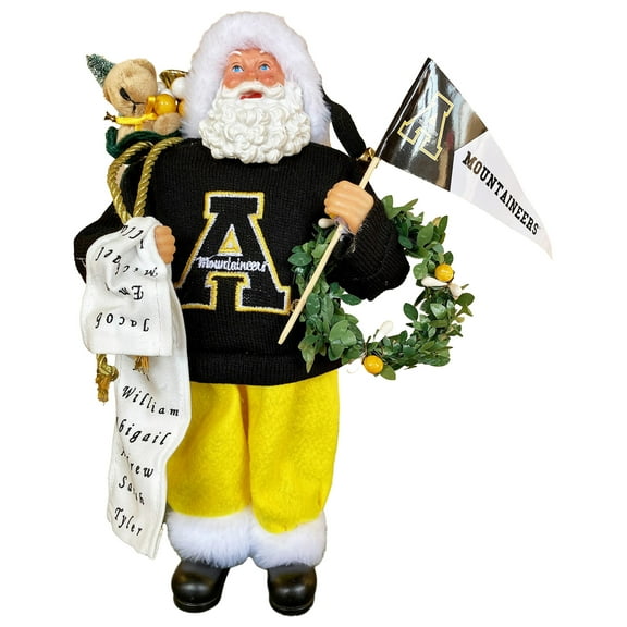 Appalachian State Mountaineers 12" Proud Santa
