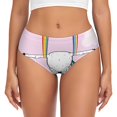 thumbnail image 1 of Fotbe Aerial Yoga for Unicorn Calzones Estampados para Mujer – Ropa Interior de Algodón, Cómoda, Suave y Elástica-Medium, 1 of 6
