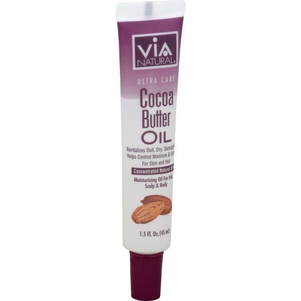 via natural ultra care cocoa butter oil concentrated natural oil 1.5oz