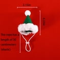 thumbnail image 3 of FurryElves Cozy Pet Christmas Decoration Santa Hat" - With a Diameter of 3.15in and a Height of 4.33in, Adjustable Size., 3 of 5