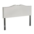 thumbnail image 2 of Castle Place Curved Upholstered Nailhead Trim Linen Headboard, Warm Grey, King, 2 of 7