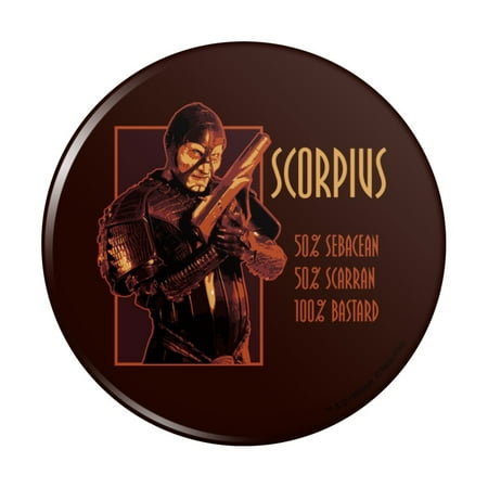 

Farscape Scorpius Facts Sebacean Scarran Bastard Kitchen Refrigerator Locker Button Magnet