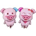 thumbnail image 1 of Globos de cerdo rosa con forma de cerdo de dibujos animados, globos de aluminio para baby shower, temática de animales de granja, fiesta de cumpleaños, suministros de boda, decoración, 1 of 4