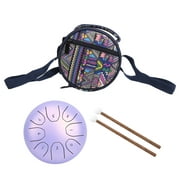 5.5 Inch Mini Ethereal Drum Ethereal Steel Tongue Handpan Bag Panda Music EquipmentPurple