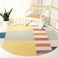 thumbnail image 2 of SAFAVIEH Orwell Eadaoin Abstract Area Rug, Beige/Yellow, 5'3" x 7'7", 2 of 9