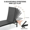 thumbnail image 4 of Crestlive Products Outdoor Aluminum Adjustable Chaise Lounge Chairs (2PCS Black), 4 of 5