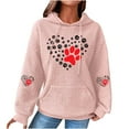 thumbnail image 2 of DPTALR Femmes Imprimé Col Rond Manches Longues Desserrer Sweat-Shirt Unique Tops Pull-Over Blouse, 2 of 4