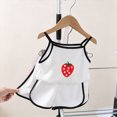 thumbnail image 2 of KPOPLK Toddler Girl Clothes 2Pcs Baby Girl Summer Outfits Ruffle Sleeveless Shirts Floral Tops + Shorts Clothing Set 1-5T(5-6 Years,White), 2 of 4