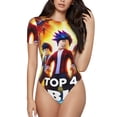 thumbnail image 1 of Rocae Roblox pour une Pièce Col Rond Manches Courtes Justaucorps pour Femmes Justaucorps Basique Décontracté Combinaison Quotidienne T-Shirts-Moyen, 1 of 7