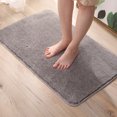 thumbnail image 1 of TopOne Bath Rugs Velvet Bathroom Absorbent Non-slip Floor Mats Bathroom Floor Rugs, 1 of 2