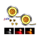 thumbnail image 2 of 2 pzs Plafones 14 Led Gel Redondo Camión 4 Funciones 24v Lab.G Amarillo, 2 of 4