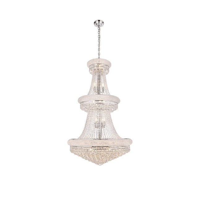 Elegant Lighting Primo 30" 32 Light Royal Crystal Chandelier