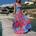 thumbnail image 1 of WILLBEST Robe d'Invité de Mariage Ligne A Robe d'Été Décontractée et Nombril Haut de Fête Ensemble de Mode Décontracté pour Femmes, 1 of 8