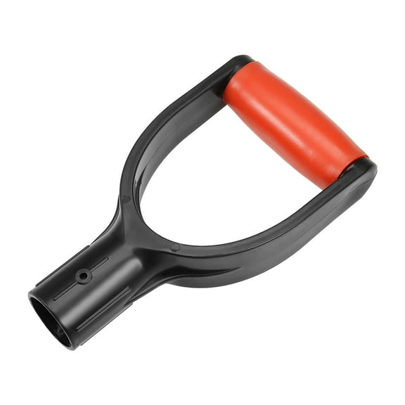 Uxcell Shovel D Grip Handle 1.26'' Inner Diameter for Digging Raking Tools Red Grip