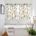 thumbnail image 3 of Carrots Easter Kitchen Curtains Short 45 Inch Length, Watercolor Orange Green Vegetable Grommet Top Bedroom Living Room Curtains, Light Filtering Cafe Curtain Drapes 2 Panels Set 84''x45'', 3 of 9