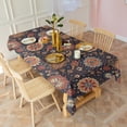 thumbnail image 3 of Pioneer Flower Floral Print Pattern Rectangle Tablecloth 60"x120", Waterproof Polyester Table Cloth, Wipeable Spillproof for Dining Camping Indoor Outdoor, 3 of 6