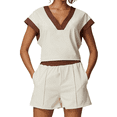 thumbnail image 1 of Short de Yoga et de Danse pour Femme, Shorts de Sport d'Été, Cyclisme et Randonnée, Blanc m, 1 of 7