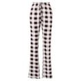 thumbnail image 3 of Bowanadacles Women Plaid Pajama Pants Sleepwear Drawstring Cotton Loose Bottoms, 3 of 4