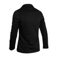 thumbnail image 2 of MODA NOVA Big & Tall Men Solid Color Pockets Long Sleeve Knit Blazer Black XL, 2 of 6