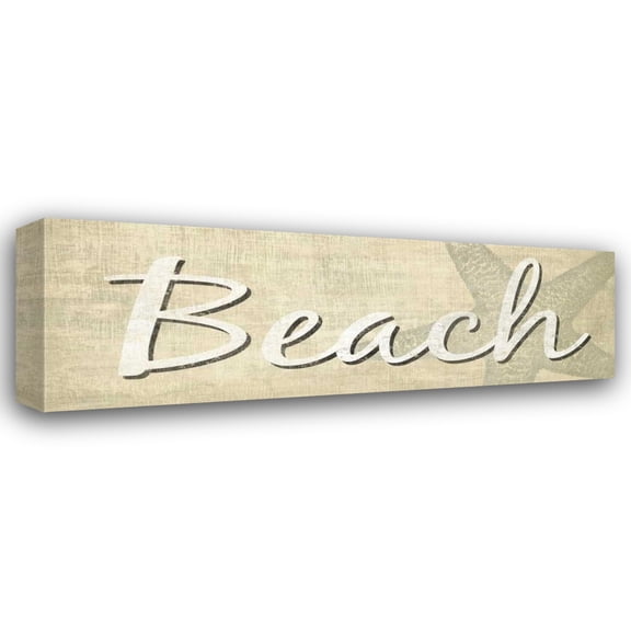 N Harbick 18x9 Gallery Wrapped Canvas Wall Art Titled - Beach
