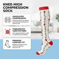 thumbnail image 4 of 6 Pairs Compression Socks for Women and Men,20-30 mmHg Circulation Support for Nursing Travel Athletic Cycling Running, 4 of 6