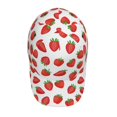 thumbnail image 4 of Balery Baseball Cap Adjustable Size for Running Workouts and Outdoor Activities All Seasons Dad Hat(Strawberries), 4 of 9