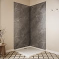 thumbnail image 2 of Streamline DSH-1260-124 36 in. L x 36 in. W. x. 76 in. H 2-Piece Glue-Up Corner Shower Surround in Grey Marble Finish, 2 of 4
