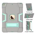 thumbnail image 4 of SOATUTO For iPad 9th Generation Case iPad 8th Generation Case iPad 7th Gen Case iPad 10.2 inch 2021 / 2020 / 2019 Case Heavy Duty Rugged Shockproof Kids Friendly Protective Cover - Gray+Green, 4 of 6