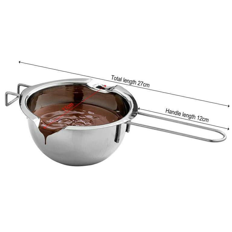 2 Pack Double Boiler Pot Set Less Steel Melting Pot For Melting Chocolate  Wax Maki