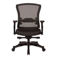 thumbnail image 2 of Fauteuil de Direction à Dossier en Cuir Reconstitué, Noir, 2 of 8