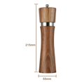 thumbnail image 2 of Juego de molinillo de sal y pimienta de madera de acacia - Salero y pimentero manual, almacenamiento y organización de la cocina - 21,5 cm, 2 of 4