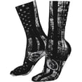 thumbnail image 1 of SEVEBJ Chaussettes Fantaisie Chaussettes Mi-Mollet Athlétiques Chaussettes de Sport Chaussettes de Course Chaussettes de Randonnée Cyclisme pour Femmes Hommes 16 Pouces Blanc, 1 of 7