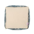 thumbnail image 2 of Noble House Cube Bohemian Fabric Pouf, Blue, 2 of 6