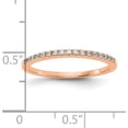 thumbnail image 2 of 14K Rose Gold Lab Grown Diamond Si1/Si2, G H I, Wedding Band (Size 7) Made In India rm2042b-024-7rlg, 2 of 5