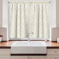 thumbnail image 2 of Ambesonne Ivory Kitchen Curtains, Rococo Style Oriental, 55"x39", Cream Tan, 2 of 3