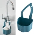 thumbnail image 3 of DOLITY Multi-purpose Sink Basket Strainer Drain Shelf Sink Storage Rack Sucker Holder Dark Blue, 3 of 9