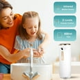 thumbnail image 3 of Automatic Soap Dispenser  Rechargeable Touchless Foaming Soap Dispenser  Hand Free Automatic Sensor Soap Dispenser for Bathroom Kitchen Countertop  White  300ml / 10.2oz, 3 of 8