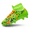 NEON GREEN, variant on Boys Football Cleats Youth High Top Firm Ground Soccer Shoes for Little/Big Kids