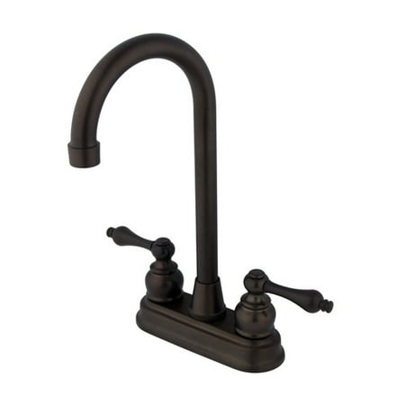 - Kingston Brass Victorian Double Handle Kitchen Faucet