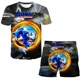 thumbnail image 3 of Camisetas nuevas para niños, camisetas de Sonic y pantalones cortos, conjuntos de 2 piezas, camisetas de anime para niños, conjuntos de ropa de verano para bebés, 3 of 4