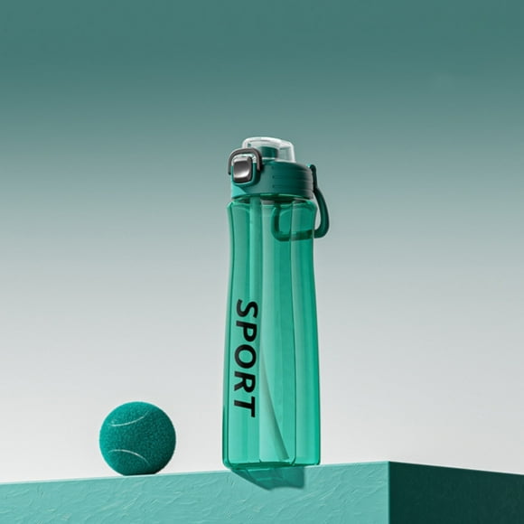 Hcnuuo Bouteilles d'Eau de Sport pour École Gym Voiture Étanche Bouteilles d'Eau de Sport Transparentes Réutilisables Bouteille d'Eau Claire en Plastique Tritan Rechargeable