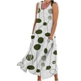 thumbnail image 2 of SMihono Robe Maxi Bohème d'Été pour Femmes Grande Taille Mode d'Été pour Femmes Décontractée Imprimée Sans Manches à Col Rond avec Poches Robe de Plage Décontractée Maxi Robe d'Été Robe d'Été Évasée de Plage, 2 of 5