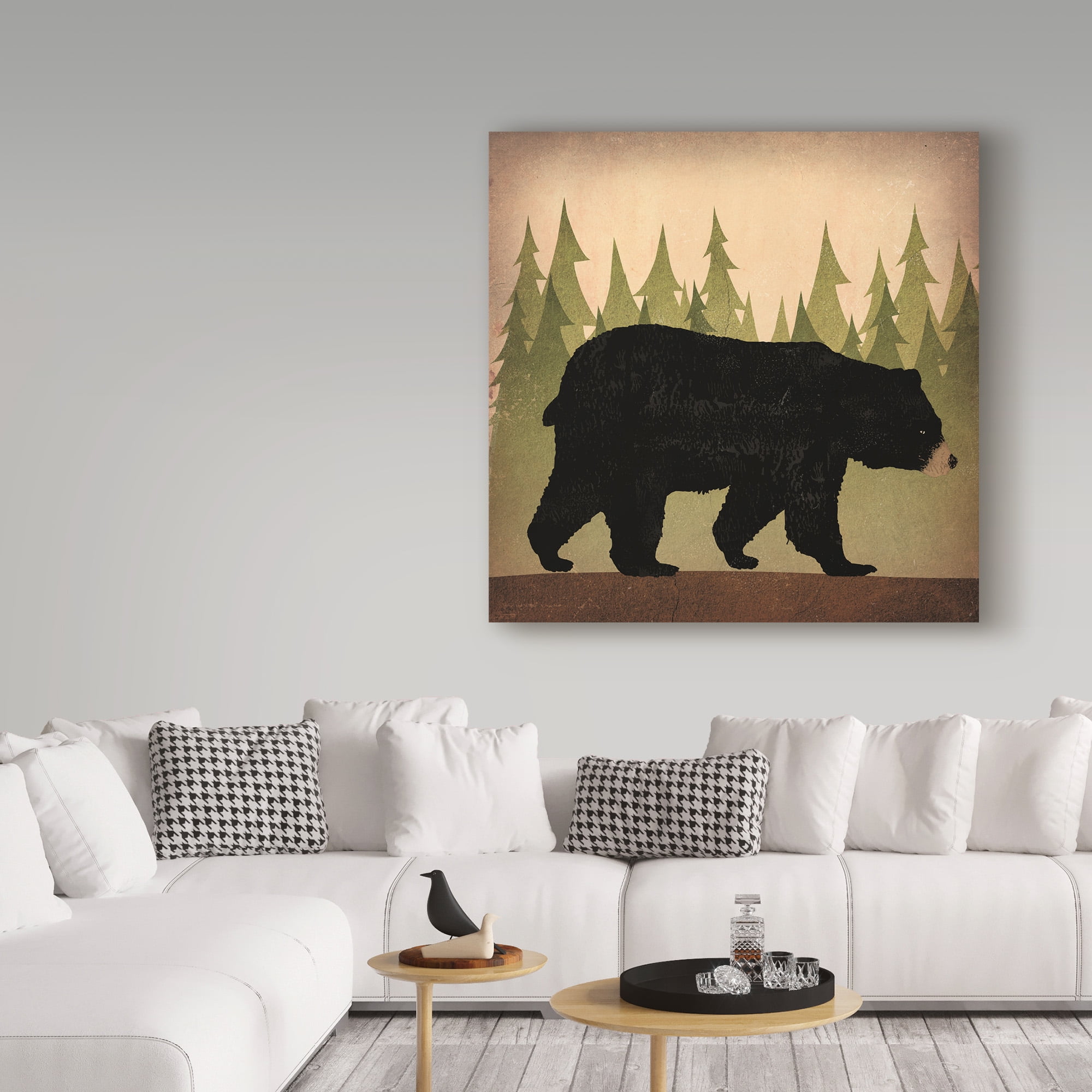 Trademark Fine Art 'Take a Hike Bear no Words' Canvas Art by Ryan Fowler