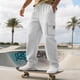 thumbnail image 4 of Ceisia Men's All-Season Fashion Casual Pants Gift - Solid Color Elastic Waist Full-Length Pants with Functional Pockets, 4 of 9